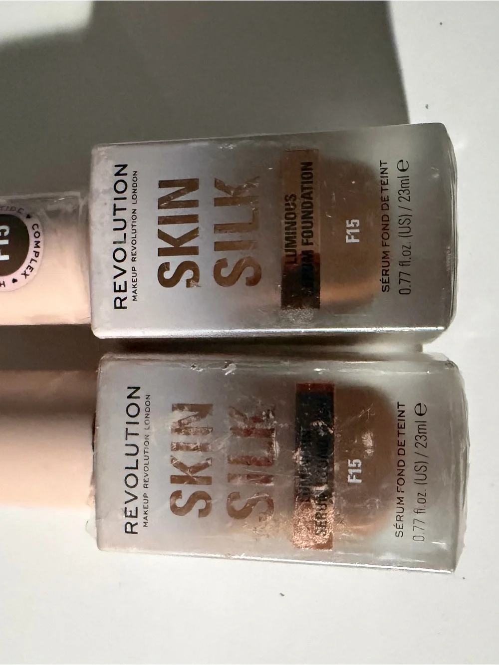 2 Women's Revolution Skin Silk Serum Foundation Makeup F15NC NEW